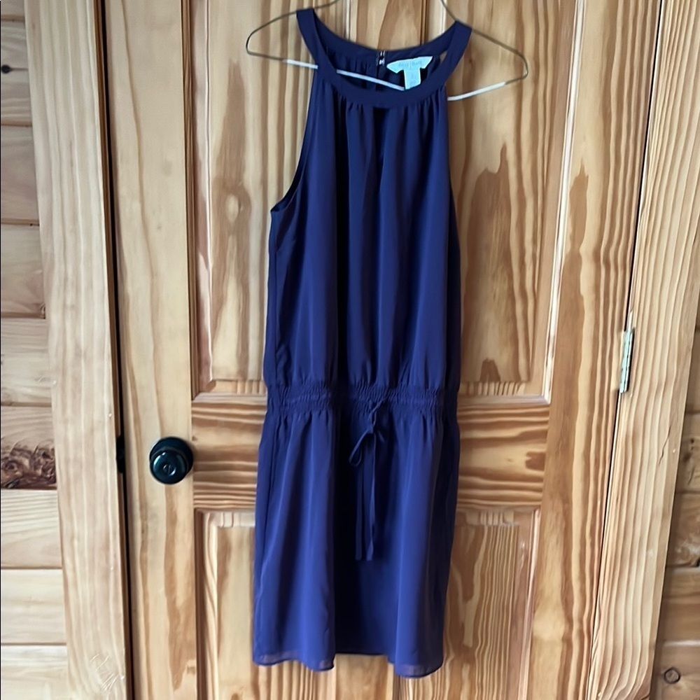 WHBM Elegant Purple Sleeveless Dress - Size Small